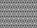 Vector modern abstract geometry lines pattern. black and white seamless geometric background Royalty Free Stock Photo