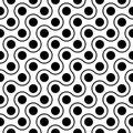Vector modern abstract geometry pattern polka. black and white seamless geometric background Royalty Free Stock Photo