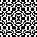 Vector modern abstract geometry psychadelic pattern. black and white seamless geometric crazy background Royalty Free Stock Photo