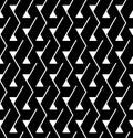 Vector modern abstract geometry triangle pattern. black and white seamless geometric background Royalty Free Stock Photo