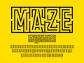 Maze font