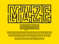 Maze font