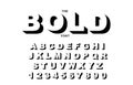 Vector of modern bold font and alphabet. Vintage Alphabet vector