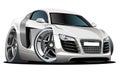 Vector modern cartoon car Royalty Free Stock Photo