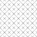 Vector modern cell pattern with crosses