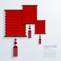 Vector modern chinese Paper Lantern background.