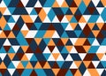 Vector modern colorful geometry triangle pattern, color abstract Royalty Free Stock Photo