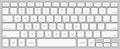 Vector modern computer keyboard background Royalty Free Stock Photo