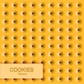 Vector modern cookie texture. Food background.