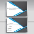 Vector Modern Creative and Clean Business Card, Set Template, Royalty Free Stock Photo