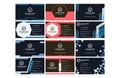Business Card Templates set pack Royalty Free Stock Photo