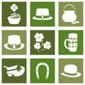 Vector modern flat color design icon on Saint Patricks Day Royalty Free Stock Photo