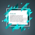 Vector modern framework for text for hipsters. Royalty Free Stock Photo