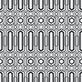 Vector modern geometric seamless pattern. Set of black and white seamless backgrounds Royalty Free Stock Photo