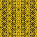 Vector modern geometric seamless pattern. Set of golden seamless backgrounds Royalty Free Stock Photo