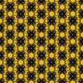 Vector modern geometric seamless pattern. Set of golden seamless backgrounds. Royalty Free Stock Photo