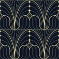 Abstract art deco seamless modern tiles pattern Royalty Free Stock Photo