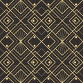 Abstract art deco seamless modern tiles pattern Royalty Free Stock Photo