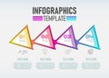 Vector modern Infographic 3d label, template design. Business concept, Infograph with number 4 options Royalty Free Stock Photo