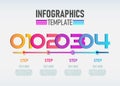 Vector modern Infographic 3d label, template design. Business concept, Infograph with number 4 options Royalty Free Stock Photo