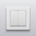 Vector modern light switch icon background. Royalty Free Stock Photo
