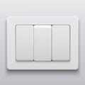Vector modern light switch icon background Royalty Free Stock Photo