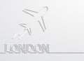 Vector modern london capital background.