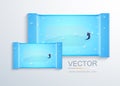 Vector modern packaging for wet wipes