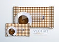 Vector modern packaging for wet wipes.