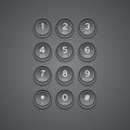 Vector modern phone keypad background