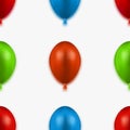 Vector modern seamless balloons background