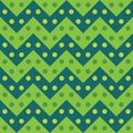 Vector modern seamless colorful geometry chevron lines pattern, color green abstract Royalty Free Stock Photo