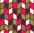 Vector modern seamless colorful geometry chevron pattern, color abstract Royalty Free Stock Photo