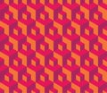 Vector modern seamless colorful geometry cube pattern, color abstract