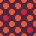 Vector modern seamless colorful geometry dots pattern, color abstract Royalty Free Stock Photo
