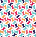 Vector modern seamless colorful geometry floral pattern, color abstract Royalty Free Stock Photo