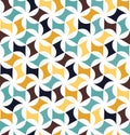 Vector modern seamless colorful geometry floral pattern, color abstract Royalty Free Stock Photo