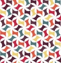 Vector modern seamless colorful geometry floral pattern, color abstract Royalty Free Stock Photo