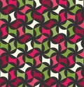 Vector modern seamless colorful geometry floral pattern, color abstract Royalty Free Stock Photo