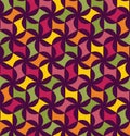 Vector modern seamless colorful geometry floral pattern, color abstract Royalty Free Stock Photo