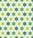 Vector modern seamless colorful geometry floral pattern, color abstract geometric background Royalty Free Stock Photo