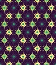 Vector modern seamless colorful geometry floral pattern, color abstract geometric background Royalty Free Stock Photo