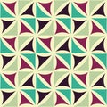 Vector Modern Seamless Colorful Geometry Floral Pattern, Color Abstract Geometric Background