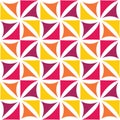 Vector modern seamless colorful geometry floral pattern, color abstract geometric background Royalty Free Stock Photo