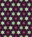 Vector modern seamless colorful geometry floral pattern, color abstract geometric background Royalty Free Stock Photo