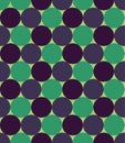 Vector modern seamless colorful geometry pattern, circles, color green blue
