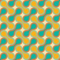 Vector modern seamless colorful geometry pattern, drops Royalty Free Stock Photo