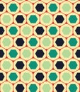 Vector modern seamless colorful geometry pattern, hexagon, color blue abstract
