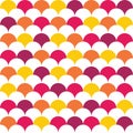 Vector modern seamless colorful geometry pattern overlapping circles Royalty Free Stock Photo