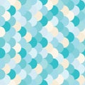 Vector modern seamless colorful geometry pattern overlapping circles Royalty Free Stock Photo